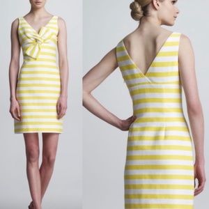 Size 4 Kate Spade Silverscreen Sleeveless Striped Bow Dress